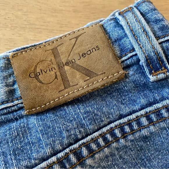 VTG 90s Ck Calvin Klein High Waisted Straight Leg Jeans | 26 - Picture 4 of 13